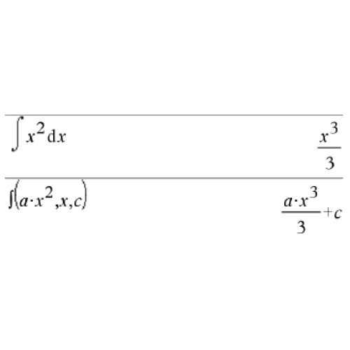 [TI-nspire cas] integral(), 적분, 정적분, 부정적분