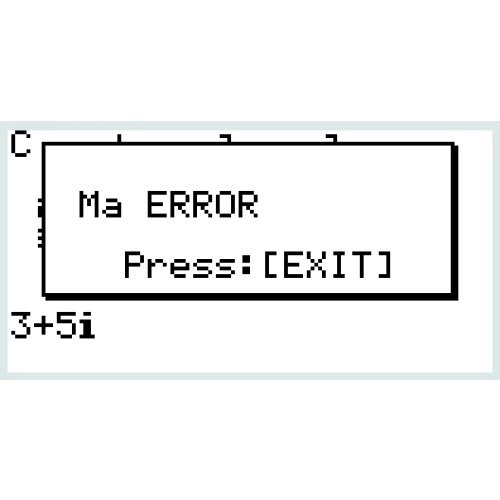 [fx-9860] 행렬에 복소수를 넣어 계산할 수 있나? (=연립방정식 복소수계수/복소수근 구하기)